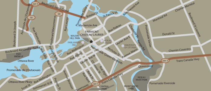 map chateau laurier